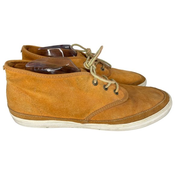 Gravis Men's Quarters DLX Sudan Brown Suede Mid Top Sneakers Size 12M EUC - Picture 1 of 6